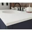 Ellipse 22 x 37 Single Bowl Vanity Top in White, VT02237.010