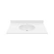 Ellipse 22 x 37 Single Bowl Vanity Top in White, VT02237.010