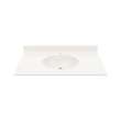 Ellipse 22 x 37 Single Bowl Vanity Top in Bisque, VT02237.018