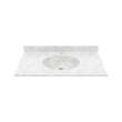 Ellipse 22 x 37 Single Bowl Vanity Top in Ice, VT02237.130