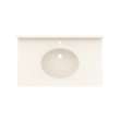 Ellipse 22 x 37 Single Bowl Vanity Top in Mountain Mist, VT02237.141