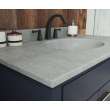 Ellipse 22 x 37 Single Bowl Vanity Top in Ash Gray, VT02237.203