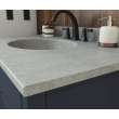 Ellipse 22 x 37 Single Bowl Vanity Top in Ash Gray, VT02237.203