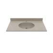 Ellipse 22 x 37 Single Bowl Vanity Top in Limestone, VT02237.218