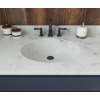 Ellipse 22 x 37 Single Bowl Vanity Top in Carrara, VT02237.221