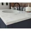 Ellipse 22 x 37 Single Bowl Vanity Top in Carrara, VT02237.221
