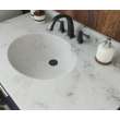 Ellipse 22 x 37 Single Bowl Vanity Top in Carrara, VT02237.221