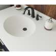 Ellipse 22 x 43 Single Bowl Vanity Top in White, VT02243.010