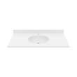 Ellipse 22 x 43 Single Bowl Vanity Top in White, VT02243.010
