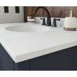 Ellipse 22 x 43 Single Bowl Vanity Top in Tahiti White, VT02243.011