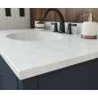 Ellipse 22 x 43 Single Bowl Vanity Top in Ice, VT02243.130