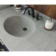 Ellipse 22 x 43 Single Bowl Vanity Top in Ash Gray, VT02243.203