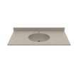 Ellipse 22 x 43 Single Bowl Vanity Top in Limestone, VT02243.218