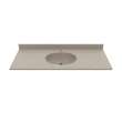 Ellipse 22 x 49 Single Bowl Vanity Top in Limestone, VT02249.218