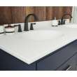 Ellipse 22 x 61 Double Bowl Vanity Top in White, VT022612B.010