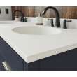 Ellipse 22 x 61 Double Bowl Vanity Top in White, VT022612B.010