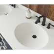 Ellipse 22 x 61 Double Bowl Vanity Top in White, VT022612B.010