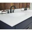 Ellipse 22 x 61 Double Bowl Vanity Top in Tahiti White, VT022612B.011
