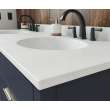 Ellipse 22 x 61 Double Bowl Vanity Top in Tahiti White, VT022612B.011