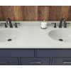 Ellipse 22 x 61 Double Bowl Vanity Top in Mountain Mist, VT022612B.141