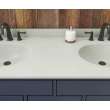 Ellipse 22 x 61 Double Bowl Vanity Top in Mountain Mist, VT022612B.141
