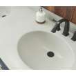 Ellipse 22 x 61 Double Bowl Vanity Top in Mountain Mist, VT022612B.141