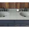 Ellipse 22 x 61 Double Bowl Vanity Top in Ash Gray, VT022612B.203