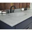 Ellipse 22 x 61 Double Bowl Vanity Top in Ash Gray, VT022612B.203