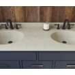 Ellipse 22 x 61 Double Bowl Vanity Top in Limestone, VT022612B.218