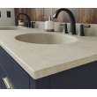 Ellipse 22 x 61 Double Bowl Vanity Top in Limestone, VT022612B.218