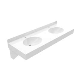 Vanity Top Support Mounting Kit in White, VTS74ADA.010