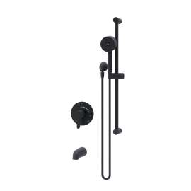 Solarity Tub and Hand Shower Trim Kit with VersaFlex Integral Diverter for Test Cap Valve