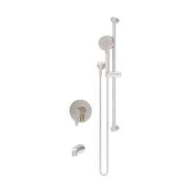 Solarity Tub and Hand Shower Trim Kit with VersaFlex Integral Diverter for Test Cap Valve
