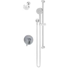 Solarity Shower and Hand Shower Trim Kit with VersaFlex Integral Diverter for Test Cap Valve