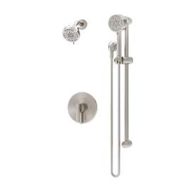 Dia Shower and Hand Shower Trim Kit with VersaFlex Integral Diverter for Test Cap Valve