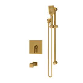 Duro Tub and Hand Shower Trim Kit with VersaFlex Integral Diverter for Test Cap Valve