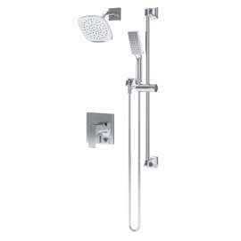 Verity Shower and Hand Shower Trim with VersaFlex Integral Diverter for Test Cap Valve