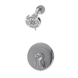 Elm Shower Trim Kit with VersaFlex Integral Diverter/Volume Control for Test Cap Valve