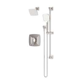 Oak Shower and Hand Shower Trim with VersaFlex Integral Diverter