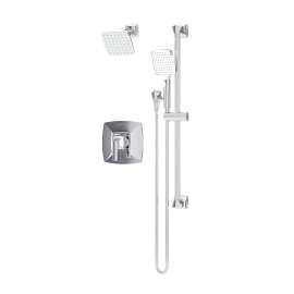 Oak Shower and Hand Shower Trim Kit with VersaFlex Integral Diverter for Test Cap Valve