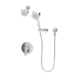 Identity Shower and Hand Shower Trim with VersaFlex Integral Diverter for Test Cap Valve