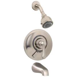 Allura Single Handle 2-Spray Tub/Shower System with VersaFlex Integral Diverter