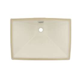 21-in Undermount Bathroom Sink with Overflow in Colonial White