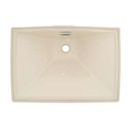 21-in Undermount Bathroom Sink with Overflow in Sedona Beige