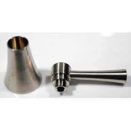Metal Handle Assembly in Brushed Nickel