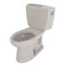 1.6 GPF Two-Piece Elongated Toilet with Single Flush and Right Hand Trip Lever in Bone
