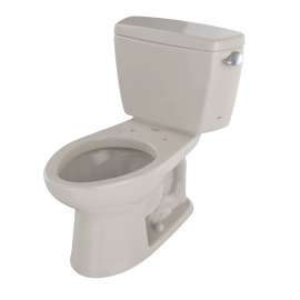 1.6 GPF Two-Piece Elongated Toilet with Single Flush and Right Hand Trip Lever in Bone