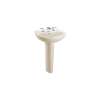 Supreme LPT241G#12 Single Hole Pedestal Lavatory with CeFiONtect in Sedona Beige