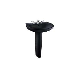 Prominence 26-in Vitreous China Single Hole Oval Pedestal Lavatory