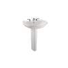 Prominence 26-in Vitreous China Single Hole Oval Pedestal Lavatory